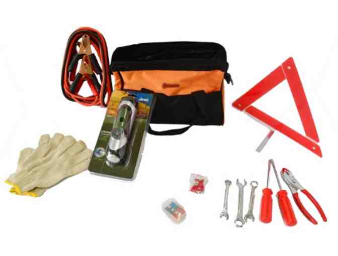 Emergency Car Kit & Crank Flashlight
