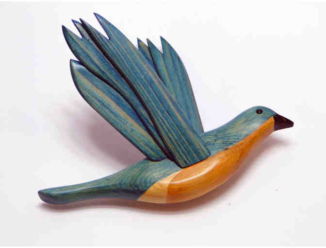 Handcrafted Wooden Bluebird