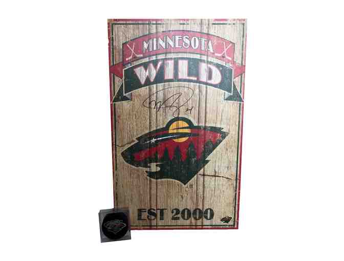 MN Wild Hockey Puck & Wall Display Signed By Matt Dumba (#24)