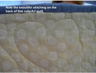 'Pansey Patch' handmade quilt