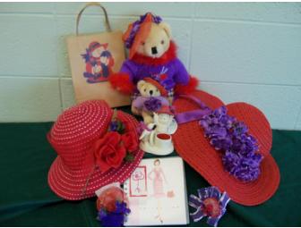 $30 gift card to Salon Sei Bella along with a 'Red Hat' theme basket