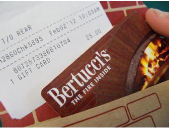 $25 Bertucci's gift card along with decorative items