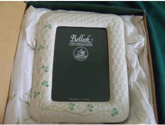 'Luck of the Irish' Basket with China Teapot Royal Tara Trellis Shamrock design