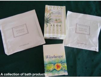 $50 'Frederick's of Hollywood' gift card accompanied by spa items