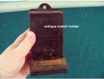 Antique wooden trunk (estimated mid 1800's) filled with vintage items