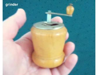 Antique wooden trunk (estimated mid 1800's) filled with vintage items