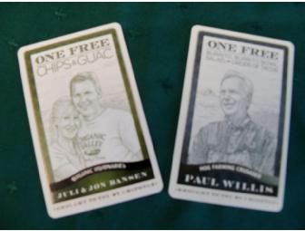 Mexican Theme Basket includes a gift certificate to 'Margarita's Mexican Restaurant'