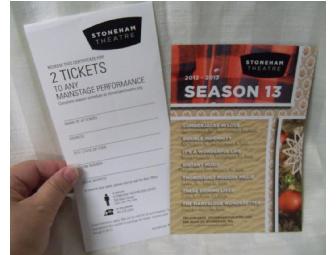 Pair of Stoneham Theatre Tickets Basket