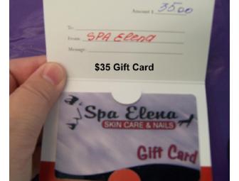 $35 Spa Elena Skin Care & Nails Gift Card with a Kitchen Basket