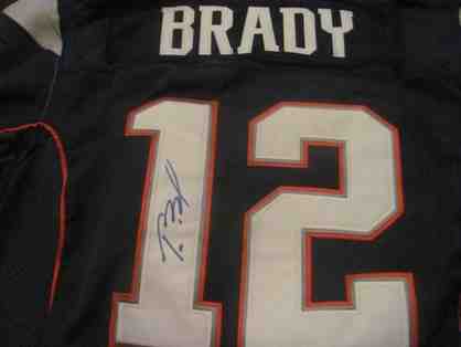 Tom Brady Autographed Football Jersey