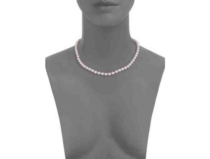 Mikimoto Cultured Akoya Pearl & 18K White Gold Strand Necklace