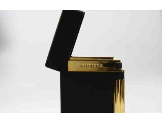 Cigar Lighter in Original Corona Red Leather Case