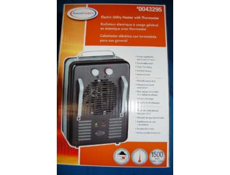 1500 Watt electric heater with thermostat