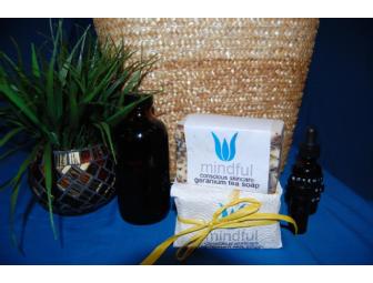 Skin care gift basket including:  Everlast Face Serum  Rosehip Eye Serum  Bath/Body Oil