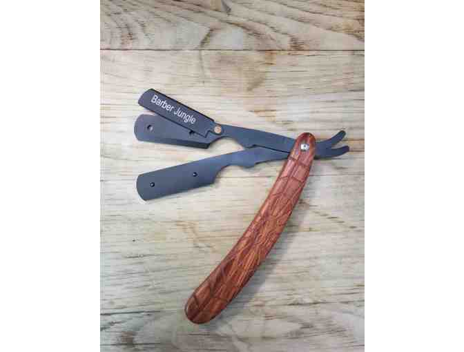 Barber Jungle Spiderman Style Straight Razor