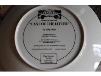 'Last of the Litter' 8 1/2' Plate by Sally Miller
