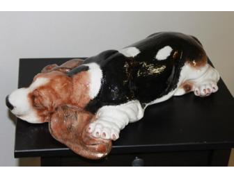 Townsend Ceramic & Glass, Inc., Large Basset Hound Figurine