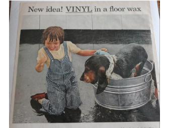 Vintage Advertising Print Featuring Basset Hound