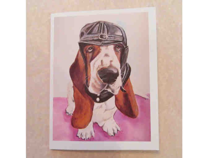 3 Basset Hound Themed Cards