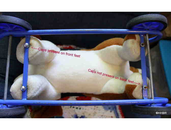 RARE ANTIQUE Push Along Basset Hound Riding Toy