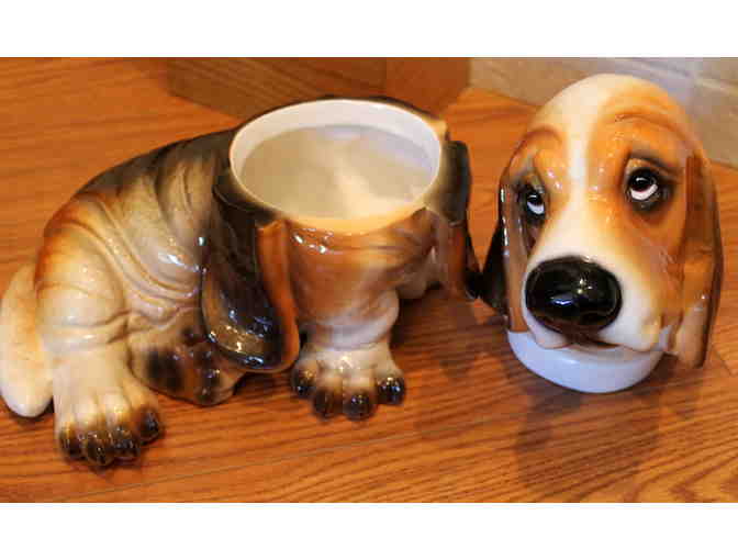 Retired Big Sky Carver's Basset Hound Cookie Jar
