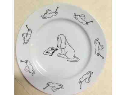 Thurber Dog Basset Plate