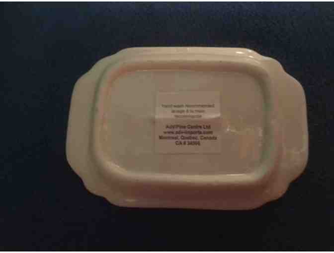 White Basset Butter Dish-UNIQUE/HARD TO FIND