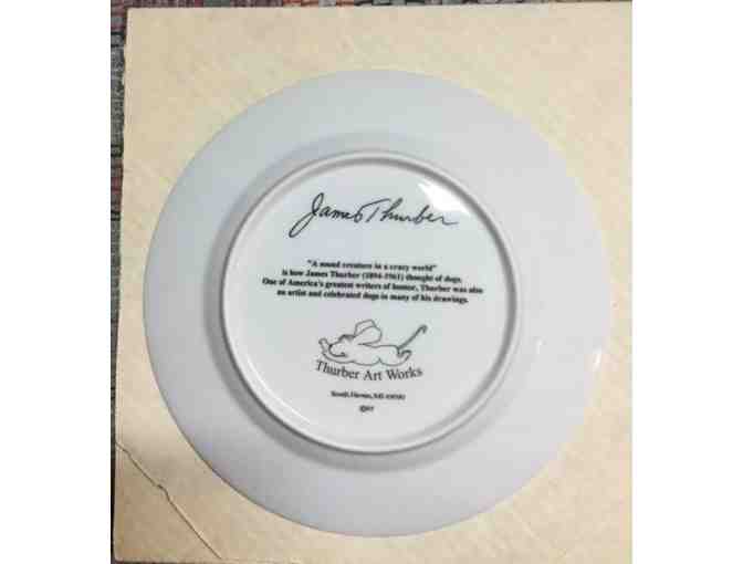 Thurber Dog Basset Plate