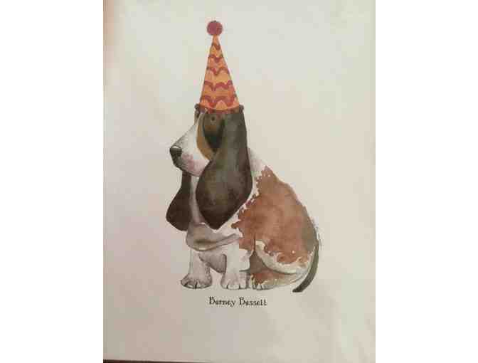 Handpainted Framed Barney Bassett Fine Art Print