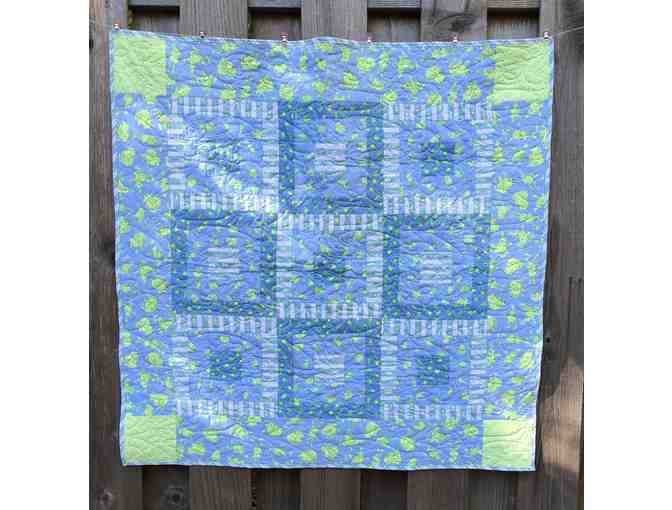 Handmade Baby Quilt - 'Frolicking Frogs' by Images of Life Quilts