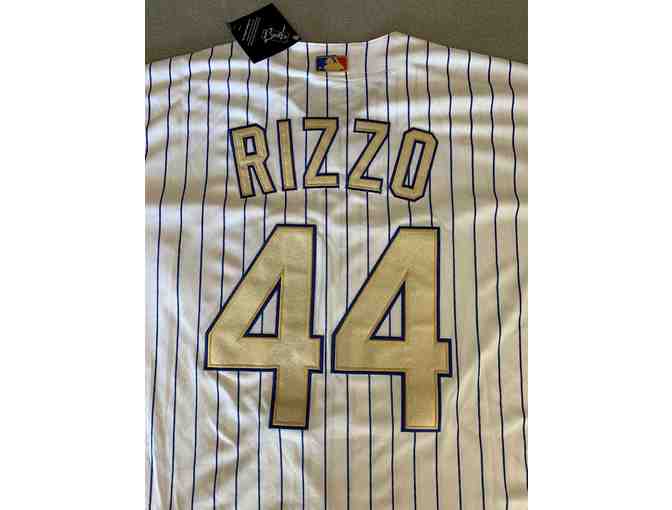 World Series Rizzo Jersey with Framed Score Sheet
