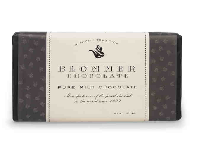10lb Milk Chocolate Bar From Blommer Chocolates - Photo 1