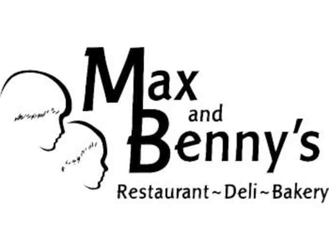 2-Gift Cards for $50 to Max and Benny's