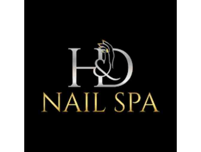 H + D Nail Spa Manicure/Pedicure + Body Lotion and Spa Slippers