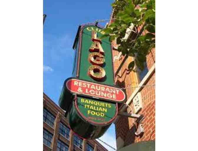 Club Lago - $75 Gift Certificate