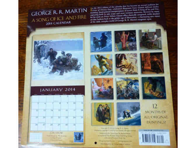 Signed 'Game of Thrones' Calendar