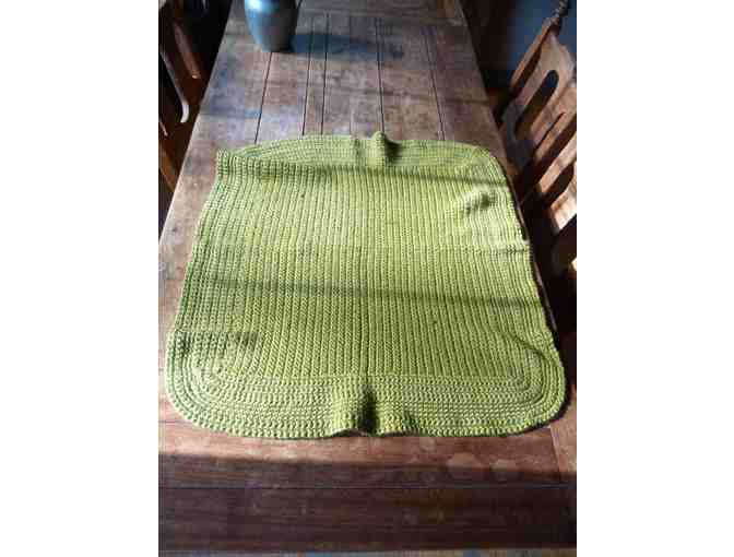 Hand-crocheted Alpaca Baby Blanket