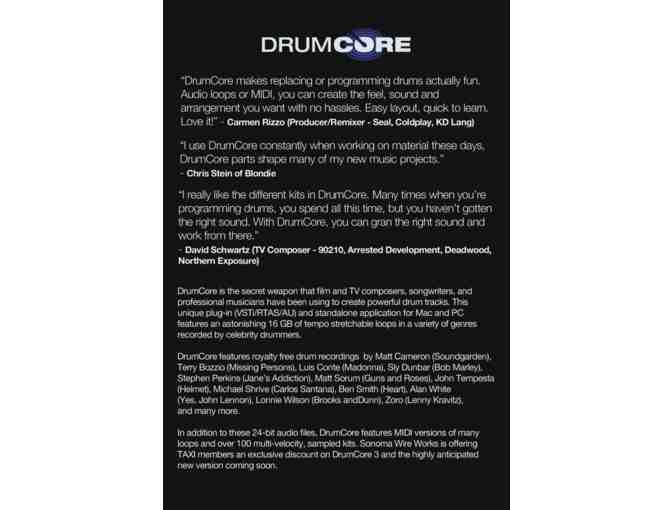 DrumCore 3 Pro Drum Recordings for Songwriters