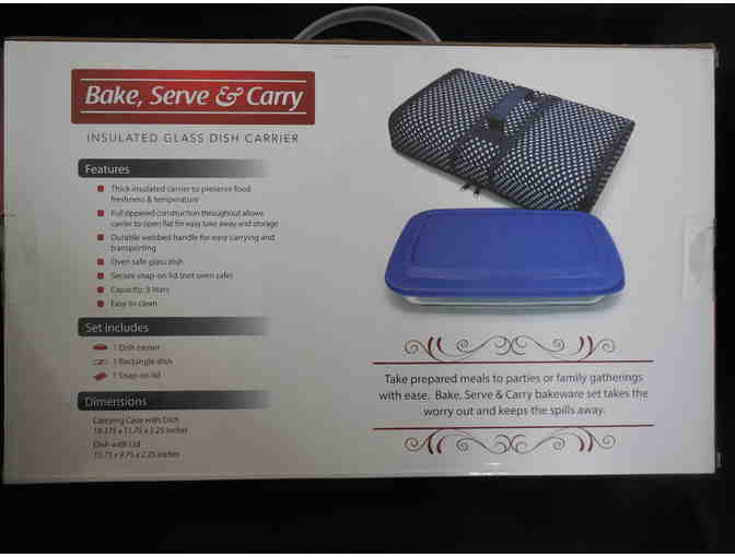 Bake, Serve, Carry - Insulated glass dish carrier