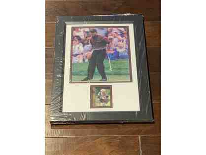 Tiger Woods Autographed Golf Display