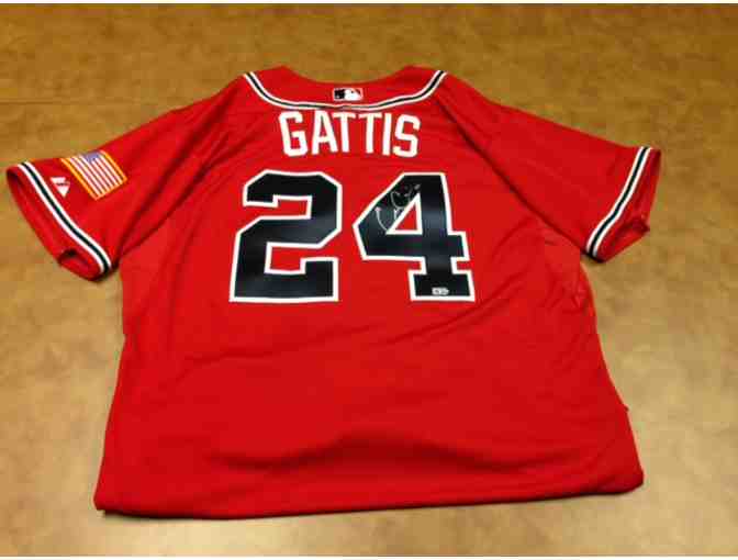 Atlanta Braves - Evan Gattis Autographed Jersey Game Worn 8/30/14 - Authenticated