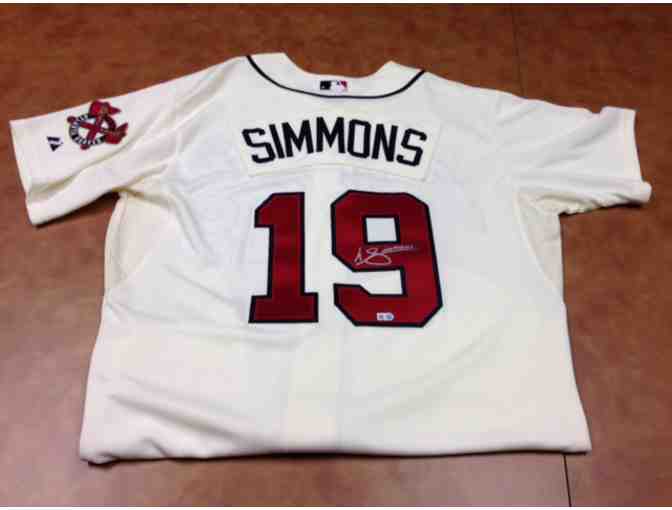 Atlanta Braves - Andrelton Simmons Autographed Jersey - Authenticated