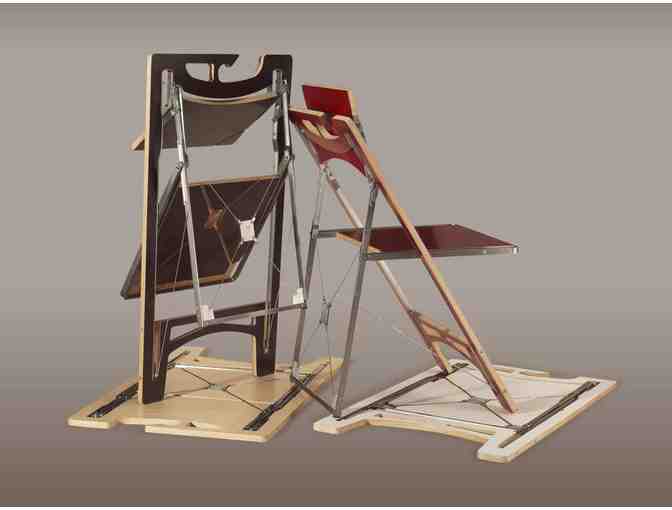 Tilt Designer Folding Chair  - Pure White