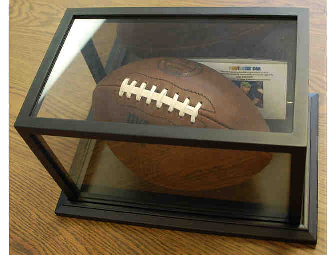 Jim Brown Signed Football and Hall of Fame Trip