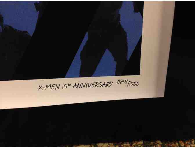 X-Men lithograph and Spy movie poster