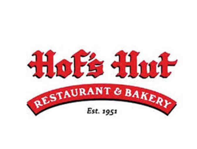 Hof's Hut $30 certificate and Original Pancake House pancakes