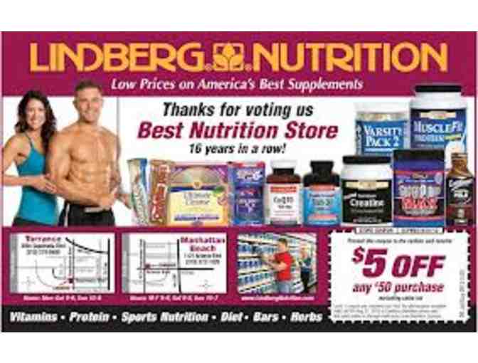 Lindberg Nutrition $50 certificate