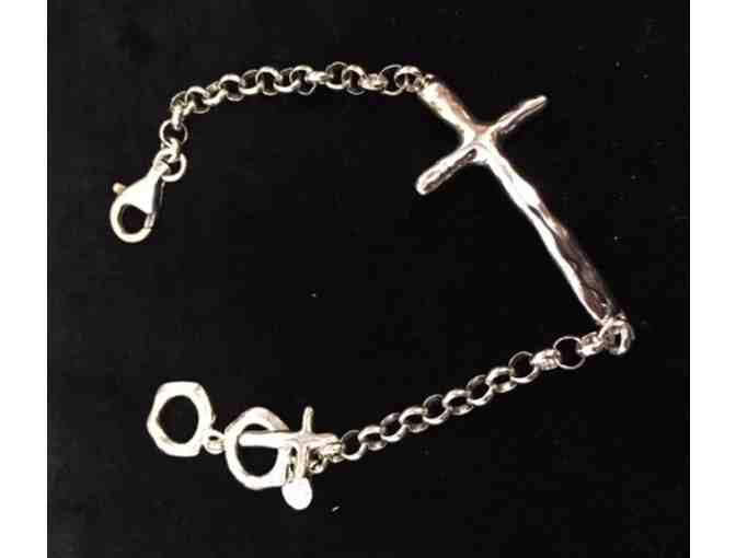 In Good Faith Sterling Silver Cross Bracelet