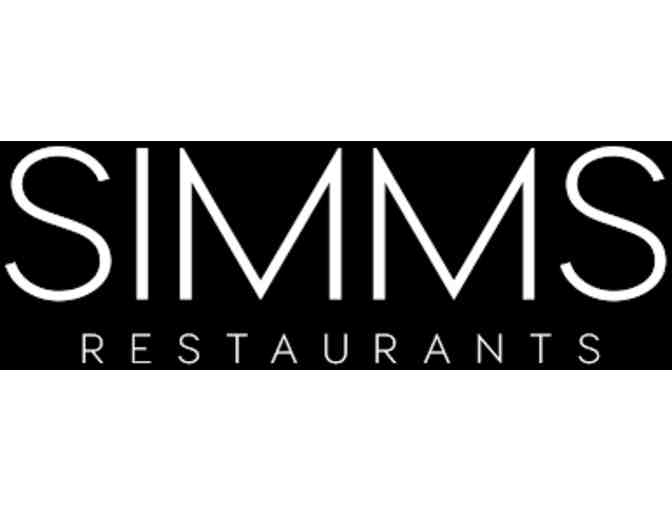 Simms Restaurants $200