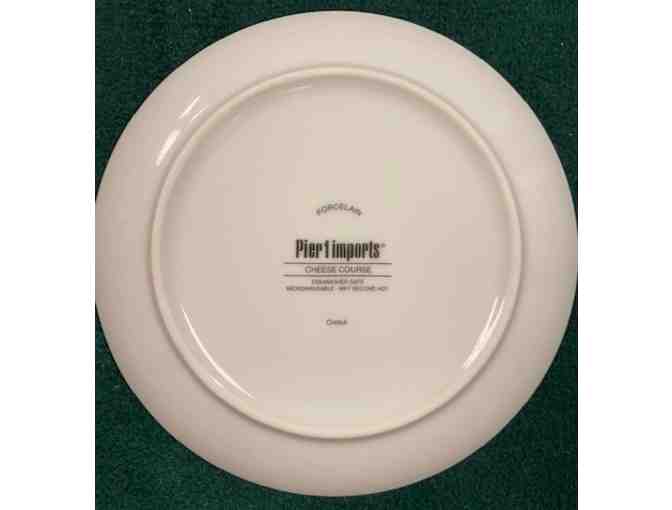Porcelain Cheese Plates - set of 4